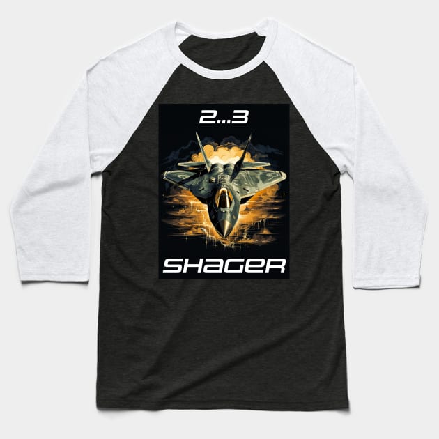 2..3 Shager - 2..3 ש-גר - I support Israel Baseball T-Shirt by Gold Turtle Lina